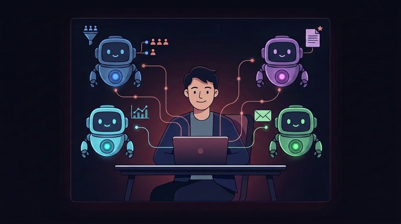 Команда AI-ботов помогает в работе с лидами, аналитикой, письмами и контентом